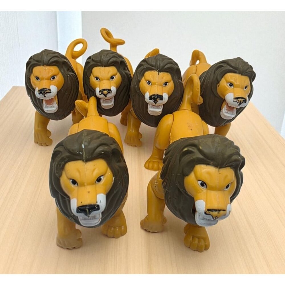 McDonald's Happy Meal Toy Lion Figures 1998 Poseable Disney Lot of 6 Vintage